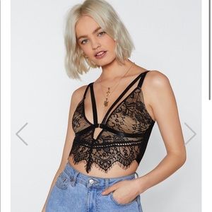 NASTY GAL LACE BRA TOP